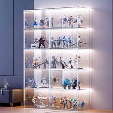 HK sell 그랜룸 피규어 진열장 조명 아크릴 케이스 초대형 60X36X36cm, 케이스 단품, 1개