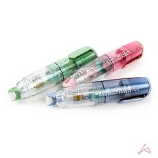 다꾸용 풀테이프 롤러형 양면 접착 스티커 사무 학용품, 그린