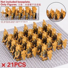 피규어 블록 반지의제왕 돌암로스 백조 기사단 로한병사 중세기사 나이트, 엘프 전사 f, 1개