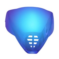 颱風騎士 適用icon鬼面盔airflite日夜通用電鍍鏡片 透明幻彩極光高透光鏡片, 冰藍, 1個
