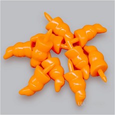 [룰루핑거] 미니어쳐 눈사람 당근 코 중 1.2x3cm (10개입) 2D-01-329, 1개