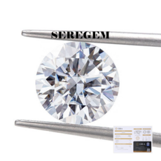SEREGEM 최상급 모이사나이트 브릴리언트컷 GRA인증서/D컬러/VVS1/EX/DIY/나석/루스스톤/랩다이아/랩그로운다이아몬드