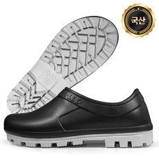 띵크프로덕트 미끄럼방지 논슬립 국산 방수 주방화, 1개, 블랙 280mm 신발형