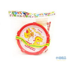 小胡玩具 5.5吋卡通圖案爵士鼓 兒童玩具, 隨機, 1個