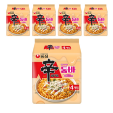 농심 신라면 툼바 봉지 137g x 20개, 1박스