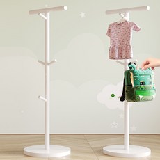 침실 매직 행거 책가방 스탠드 스탠드 행거, 화이트, 1개