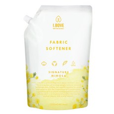 아이보브 베이직 고농축 미모사 아기 유연제 리필, 1개, 1200ml
