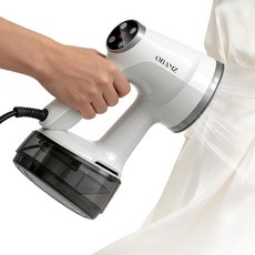 의류용 진공 스팀기 400ml 대형 탱크가 장착된 3500Pa 강력 흡입식 휴대용 의류 가정 및 여행을 위한 조절 가능한 흡입 자동 차단 기능이 있는 스팀 다림질 2-in-1, White