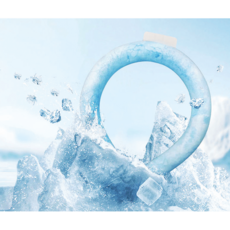 아이스 목 밴드 쿨 넥 밴드 차가운 넥 밴드 얼음 목걸이 차가운 목도리 여름 쿨 밴드, 1개