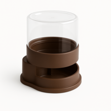 두렙 파충류 자동급수기 소사이즈 물그릇, 1개, 브라운