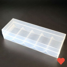 보드게임 뚜껑형 100p 게임 칩 포커 칩세트 보관 투명케이스