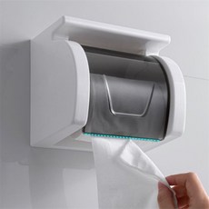 수납 용품 부착식 휴지걸이 선반 걸이 욕실 방수 소품 두루마리, 본상품, 1개