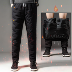 Kbaba 男款冬季輕量絨毛防水防寒羽絨褲束口褲