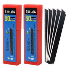 FOSHIO 30/60도 스냅 교체 블레이드 9mm 자동차 랩 비닐 종이 커터 유틸리티 나이프 DIY 면도기 절단 도구, 08 100pcs 60Degree BK