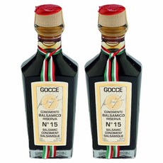 고체이탈리안 콘디멘트 리제르바 세리에 N 15 발사믹 식초, 2개, 250ml