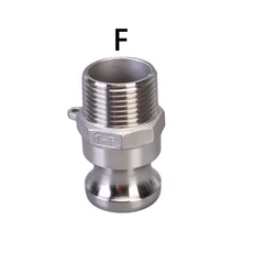 1/2 "3/4" 1 "- 2" 유형 A B C D E F 304 스테인레스 스틸 캠록 그루브 피팅 어댑터 홈 브루 용 바브 빠른, 05 F, 03 1/2", 1개, 05 F