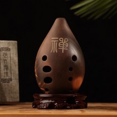 踏古 陶塤十孔 專業滿口塤 演奏塤 成人 初學者 自學入門 民族樂器 熏好聽 好用, G調 禪（推薦選孔小易按一吹就響）, 1個