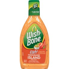 위시본 라이트 사우전드 아일랜드 샐러드 드레싱 443mL Wish-Bone Light Thousand Island Salad Dressing 15 FL OZ, 라이트 사우전드 아일랜드 15온스, 15온스