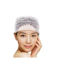 일회용 헤어 타번 화이트 50매입 부직포 개별 포장 미용실 사우나 스파 호텔 입욕용 (50 화이트)