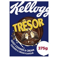 켈로그 트레져 쿠키 앤 크림 시리얼 KELLOGG'S Treasure Cookies and Cream Cereal 375g, 1개