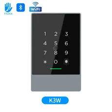 NFC 와이파이 및 블루투스 TTLOCK 앱 액세스 제어 RFID 키패드 금속 방수 문짝 오프너 야외 입력 2.4GHz, 03 K3W, 03 K3W