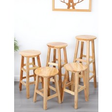 원목 바스툴 심플 홈바의자 빈티지, 1개, C_사각형 가로대 보강 40cm