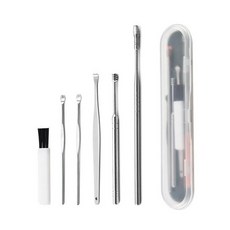 Gachion不銹鋼挖耳棒 挖耳棒 6件組, 1套, 6種