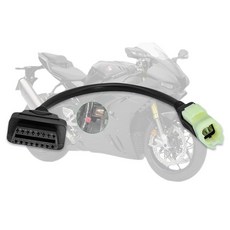 [ 1222744 ] OBD2 어댑터 혼다 4핀 - 16핀 오토바이 진단 케이블에 적합 2017 오토바이의 CBR1000RR/CBR600RR/VFR 800/CRF1000/CB, [ 1222744 ] OBD2 어댑터 혼다 4핀 - 1