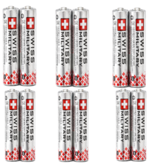 스위스밀리터리 알카라인 AAA 건전지 카드형, 12개입, 1개