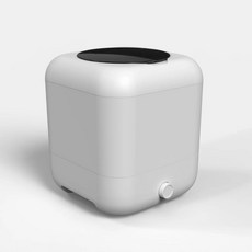 휴대용 무선 세탁기 미니 속옷 의류 블루 라이트, 1. 하얀색, B. Rechargeable
