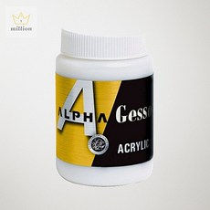 SCS 젯소 알파 250미리 미술 밑칠제 무광 마감제 아크릴 유화 겸용 바탕칠 미술용젯소