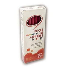 텐텐 색연필 빨강색 12p 채점 체크 포인트 밑줄 정리 1(개)단일상품