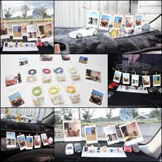 자동차 사진걸이 폴라로이드사진걸이 자동차 가랜드, 사진걸이(레드), 1개