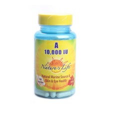 Nature's Life A 10000 IU 膠囊, 1個, 100 件