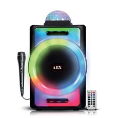 AudioBox ABX 890R 8인치 휴대용 파티 디스코 스피커 AUX 유선 마이크 360 TWS 조명 WaveSync 블루투스 USB 기술 LED, AudioBox ABX-890R 8인치 휴대용 파티 블