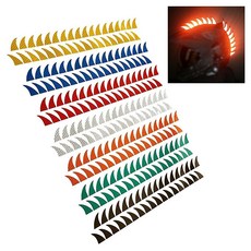 CustomTAYLOR33 고강도 등급 반사 워호크/모호크 데칼 (고무 워호크 및 헬멧 미포함) 다양한 색상 (블루), 화이트/실버/크롬, 화이트/실버/크롬