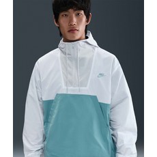 [국내매장판] 나이키 클럽 마리나 아노락 자켓 재킷 M - 화이트:데님 터콰이즈:포톤 더스트:데님 터콰이즈 HJ1958-100 233425