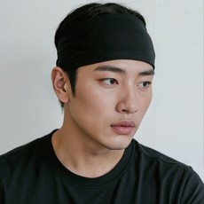 헨센 UV차단 기능성 쿨링 스포츠 헤어밴드, 블랙, 5개