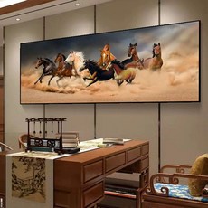 보석십자수 보름달 황금 십자수 사슴 새 나무 돈나무, 특대형 100 x 200cm, 1개, KH-22