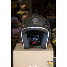 ASTONE 騎士部品 碳纖維 輕量化 復古帽 安全帽 小帽體 亮光黑, 1個