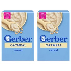 거버 싱글 그레인 시리얼 분말이유식 454g, 오트밀(Oatmeal), 2개