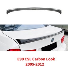 BMW 3 시리즈 E92 E93 E90 MP M4 스타일 CSL 05-12 뒷 트렁크 스포일러 호환, E90 CSL Carbin Look