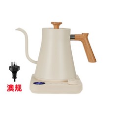 跨國智慧恆溫鵝頸手沖壺，食品級不鏽鋼內膽，精準控溫，適用110v/220v電壓, kt90白色澳规 台, kt90白色澳规 台