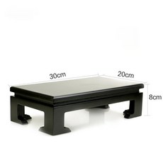 福蓮佛具 天然奇石根雕實木底座 木質花瓶花器底座 聚寶盆奇石擺件底座 花架花盆, 長寬高30*20*8公分