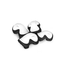 엠모터스 어반 아동 어린이 자전거 보호대 무릎 팔꿈치 세트 킥보드 인라인, 시크블랙, 1개