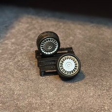 WM模型 1/64 大餅輪胎 二改, 銀色,B001 全新現貨, 1個