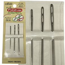 크로바 듀엣 2구 자수바늘 리본자수 손바늘(57-095 57-096 57-098), 1개