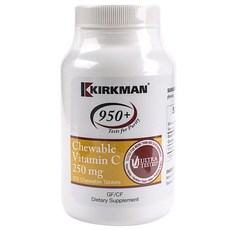 KIRKMAN 950+ 維生素 C 250 毫克咀嚼片, 250顆, 1罐