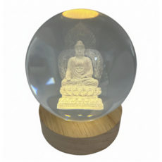 리파니 LED 모던 수정구슬 침실 무드등 8CM, 부처님+불상