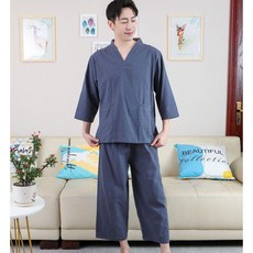 찜질복 찜질방옷 남녀 사우나 마사지옷 긴팔 상하의 세트